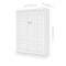 Bestar Edge 60W Full Murphy Bed, White 70183-17 - alternate 4